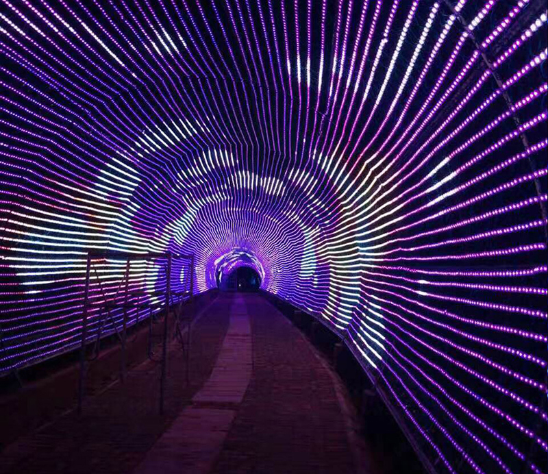 新一代柔性LED网格屏的优势_华宇星光电